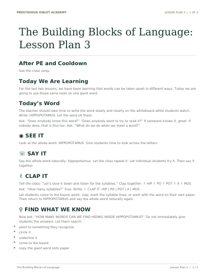 Lesson Plan 3 printable preview